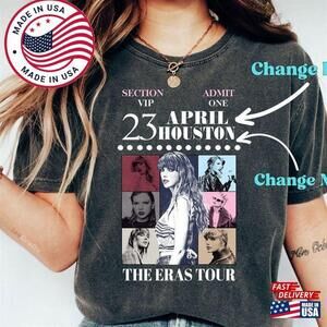 Eras Tour Shirt With Dates Custom Date The  Unisex